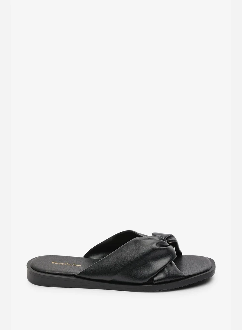 ويرز ذات فروم Brooklyne Twist Open Toe Slide On Sandals