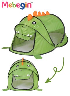 MEBEGIN Kids Portable Dinosaur Tent, Durable Pop up Tent with Travel Bag, Fun Playhouse for Indoor and Outdoor, Easy to Set Up and Fold, Plenty of Room to Play, Suitable for Family Vacation on Beach, Garden and Camping, 185*85*100cm  - Image 2
