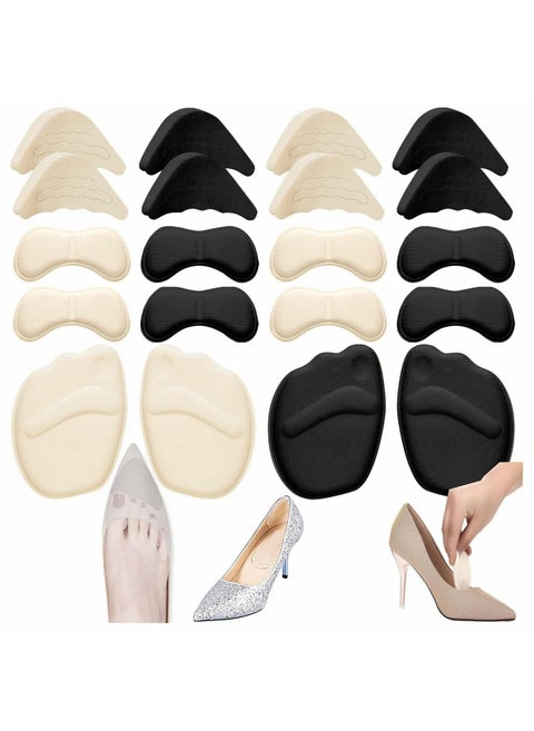 10 Pairs Shoe Filler High Heel Cushion Pads Adjustable Toe Inserts Front Insoles