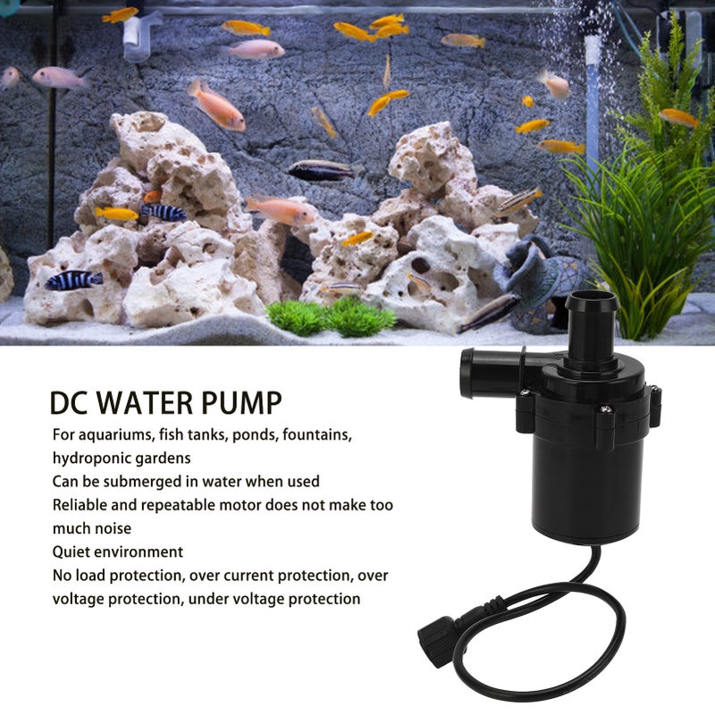 DC Water Pump Brushless Electric Submersible for Aquarium 10meter Lift 36L/min 47W 12V - Image 4