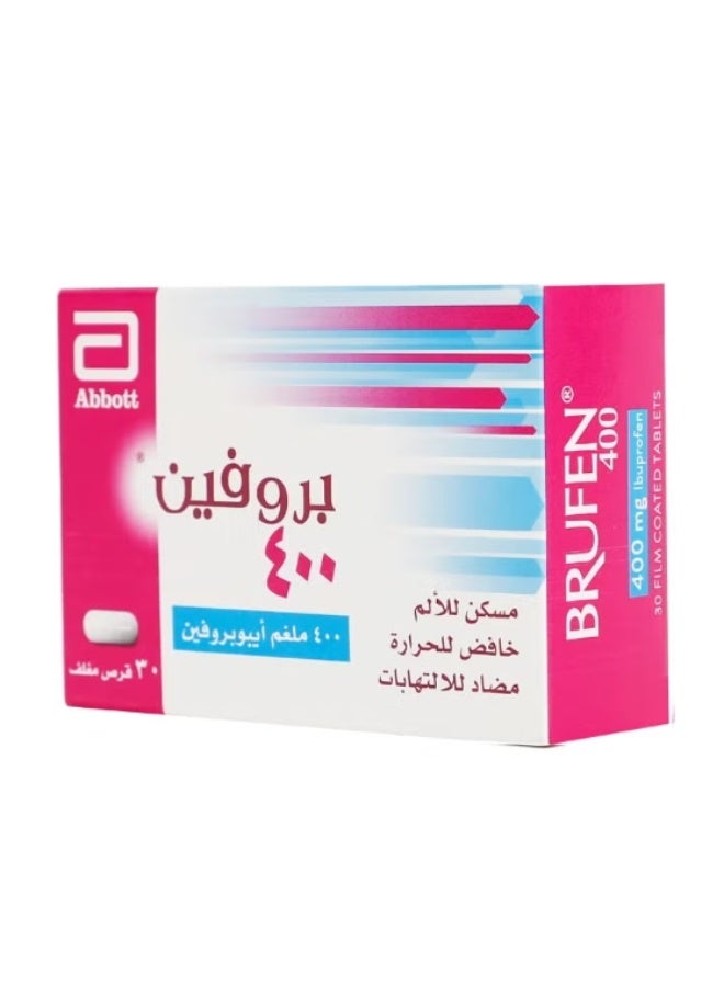 BRUFEN I  Brufen 400mg 30 Tablets - Image 1