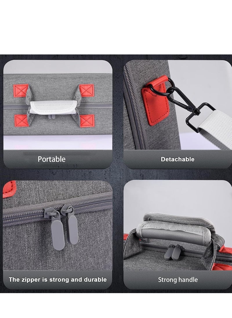 LBMT - Hard Travel Carrying Case for PS5 Slim, Shockproof Storage Bag Compatible with PS5 Slim Controllers/Disk Digital Edition/Cords and Other Accessories - Image 1