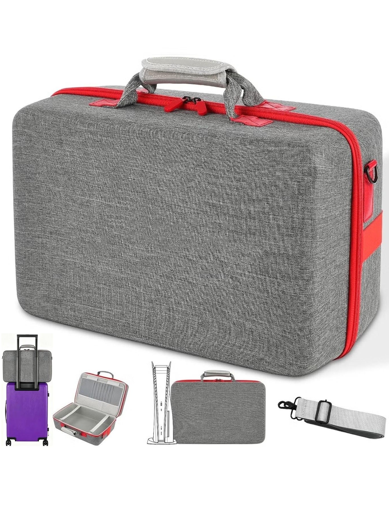 إكسن Xicen Hard Travel Carrying Case For PS5 Slim