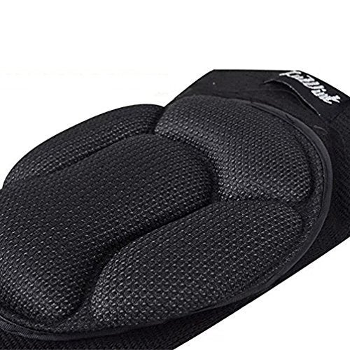 Luwint Protective Thick Sponge Knee Pads Knee Brace - High Elastic Non-Slip Basketball Volleyball Knee Sleeves Support for Gardening Weightlifting Running Gym Yoga, 1 Pair Unisex - Image 4