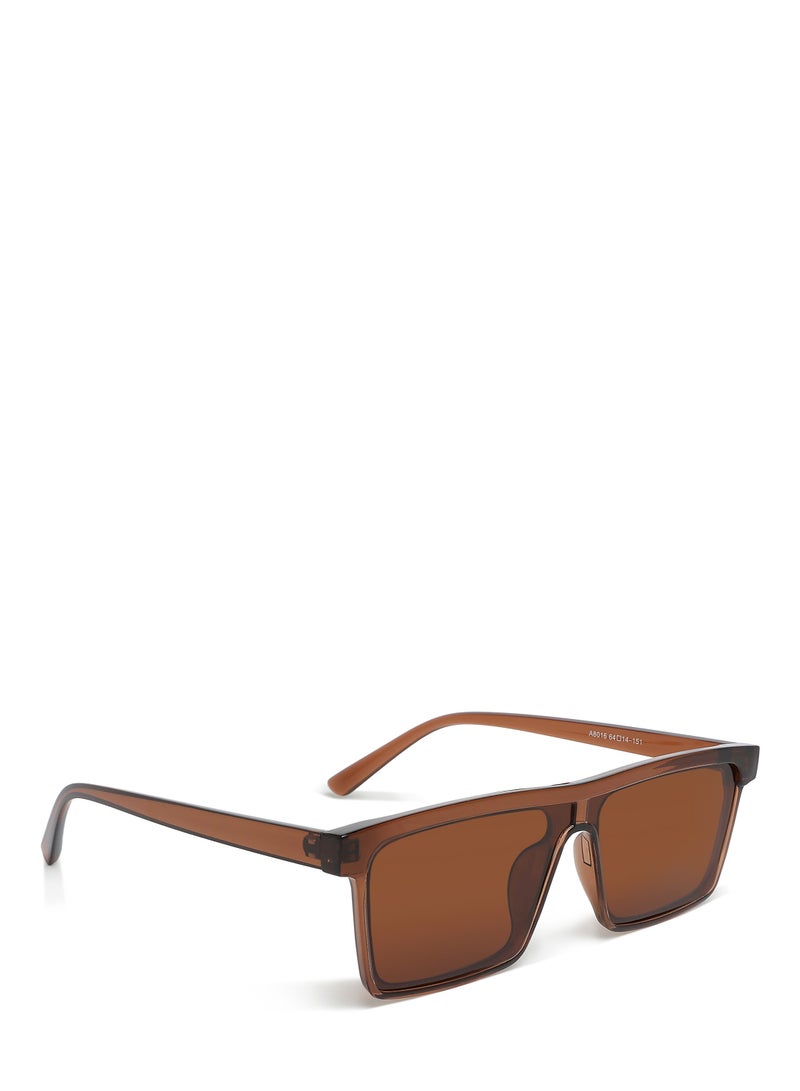 London Rag Flat Rim Sunglasses In Brown - Image 2