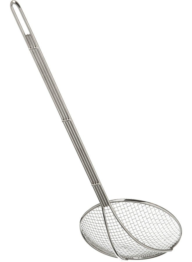 Soro Essentials- 7” Stainless Steel Round Coarse Mesh Wire Skimmer Strainer- Cooking Skimmer Spoon Ladle Skimmers Strainer Spoon for Kitchen Cooking Straining Frying Draining Home Kitchen Restaurant - Image 5