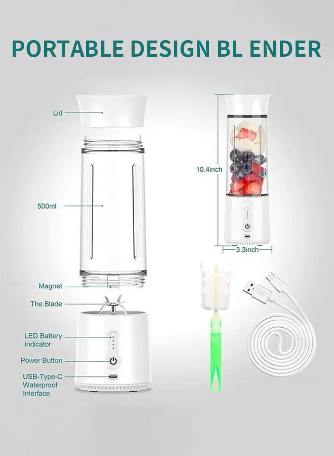 أبيكس خلاط محمول، خلاط شخصي هز وانزلاق، خلاط صغير قابل لإعادة الشحن،، مع غطاء سفر للمنزل/المطبخ/صالة الألعاب الرياضية ,الأبحاث المتعلقة ب محمول عصارة الفاكهة خلاط - Image 5