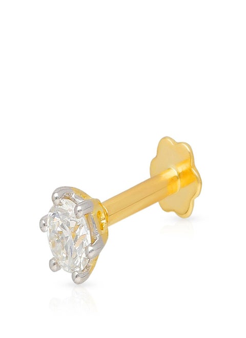 18 Carat 750 Purity Yellow Diamond Nosepin MSOB3R001NP1YVS-G for Women