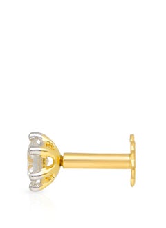 Malabar Gold and Diamonds 18 Carat 750 Purity Yellow Diamond Nosepin MSOB3R001NP1YVS-G for Women  - Image 3