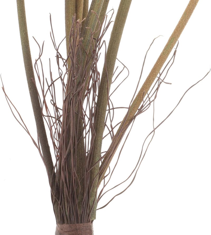 Artificial Fern Simulation 8-Head Bundle Coffee Color Lifelike Greenery Decor for Home Wedding Photography Props - Image 3