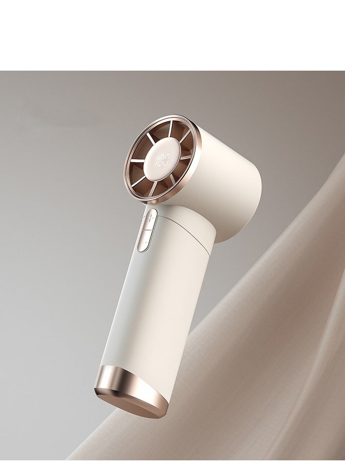 Generic Handheld Mini Fan Battery Operated Small Personal Portable Fan Speed Adjustable USB Rechargeable Fan for Kids Girls Women Men Home Office Indoor Outdoor Travelling, White  - Image 2