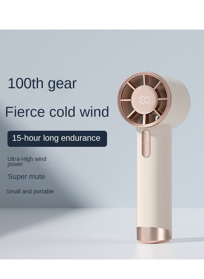 Generic Handheld Mini Fan Battery Operated Small Personal Portable Fan Speed Adjustable USB Rechargeable Fan for Kids Girls Women Men Home Office Indoor Outdoor Travelling, White  - Image 4
