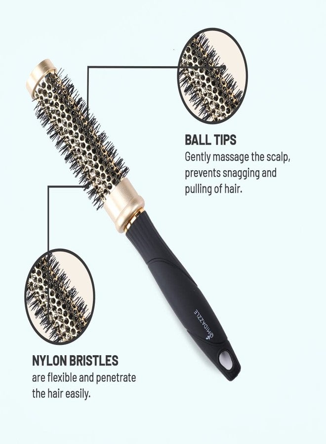 Omidazzle Midazzle Premium Cushioned & Curl Hair Brush for Men & Women - Pack of 2 (HB2-12) - Image 5
