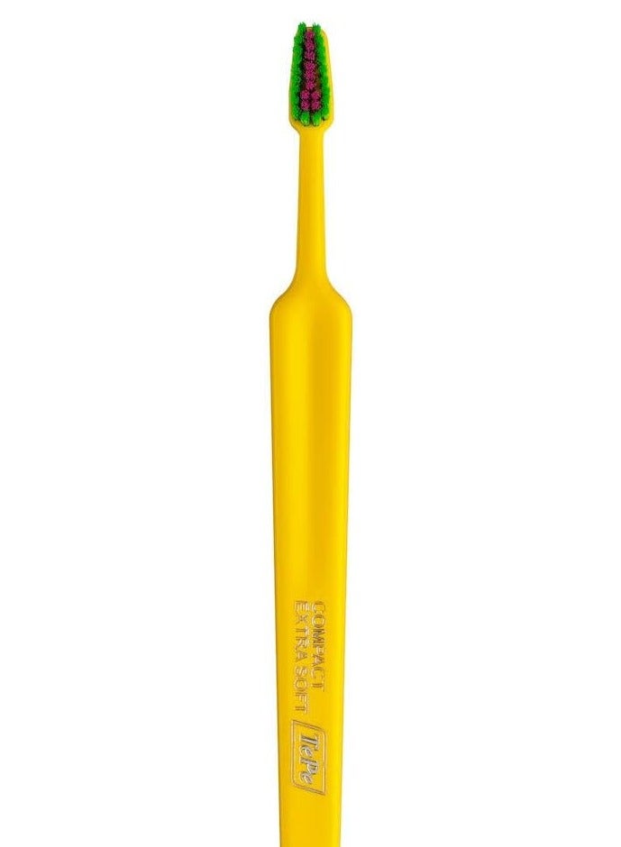 تيبي فرشاة أسنان كلر كومباكت فائقة النعومة لون أصفر - Image 3