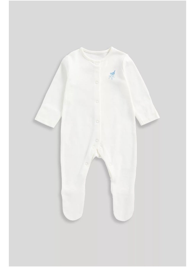 mothercare Ditsy Baby Sleepsuits - 3 Pack  - Image 2