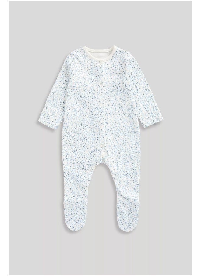 mothercare Ditsy Baby Sleepsuits - 3 Pack  - Image 3