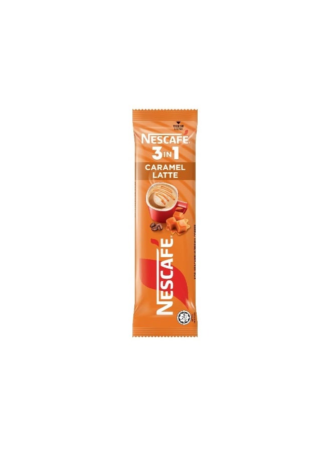 Nescafe 3  in 1 Caramel Latte Coffee Pouch 23 ggrams Pack of 15 - Image 4