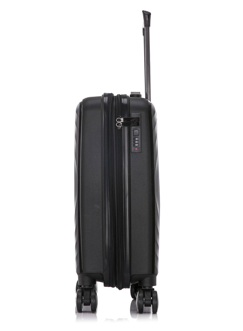 28-Inch Premium Travel Luggage - Sleek Black Design - Image 2