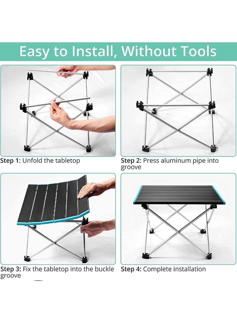 Portable Camping Table - Ultralight Small Folding Table with Aluminum Table Top and Carry Bag Beach Table for Outdoor Picnic BBQ Cooking Home Use - pzsku/ZBADB3207F42C4B7EE09AZ/45/_/1701683900/3dd510ee-2fac-46ce-81cb-7556cea02d78