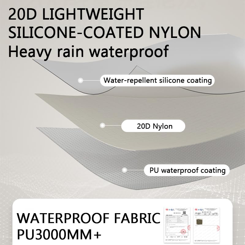windhike Naturehike 2024 Cloud up Pro Tent, Upgrade Ultralight Tents,1.23kg/2.7lbs,Double 1 Person Tent,for Cycle Camping,Backpacking,Hiking,Self-Standing, Construction,Easy Set up (Grey) - Image 3