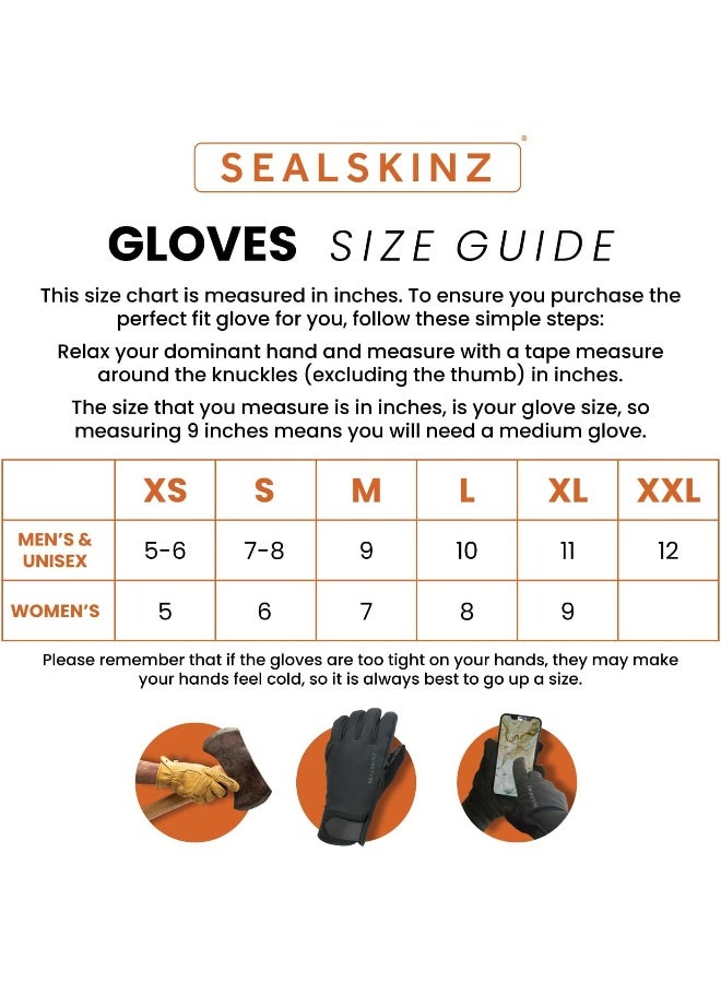 SEALSKINZ SEALSKINZ unisex Windproof All Weather Knitted Glove  - Image 1