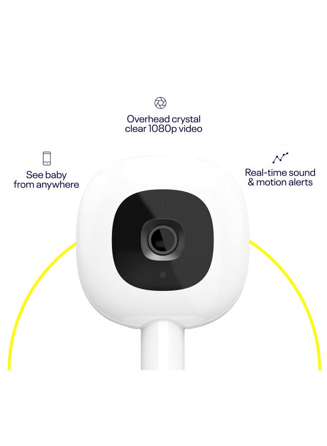Nanit Pro Complete Monitoring System, 2-Pack Wi-Fi Hd Video Camera W/Nightlight And Night Vision, Multi-Stand, Smart Sheets And Breathing Wear Band - Tracks Sleep, Breathing Motion And Height - White - Image 2