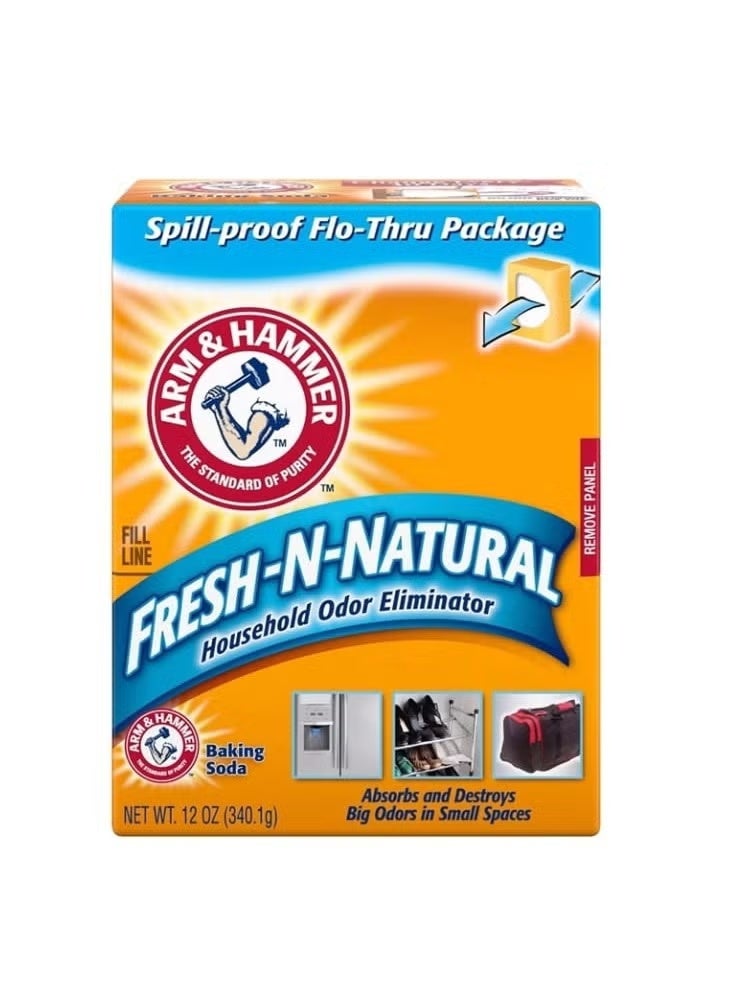 Arm & Hammer Baking Soda, FRESH-N-NATURAL Household Odor Eliminator, 340.1g/12oz - Image 1