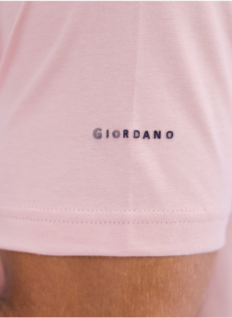 GIORDANO - Men's Classic Tee - Pink - Image 1