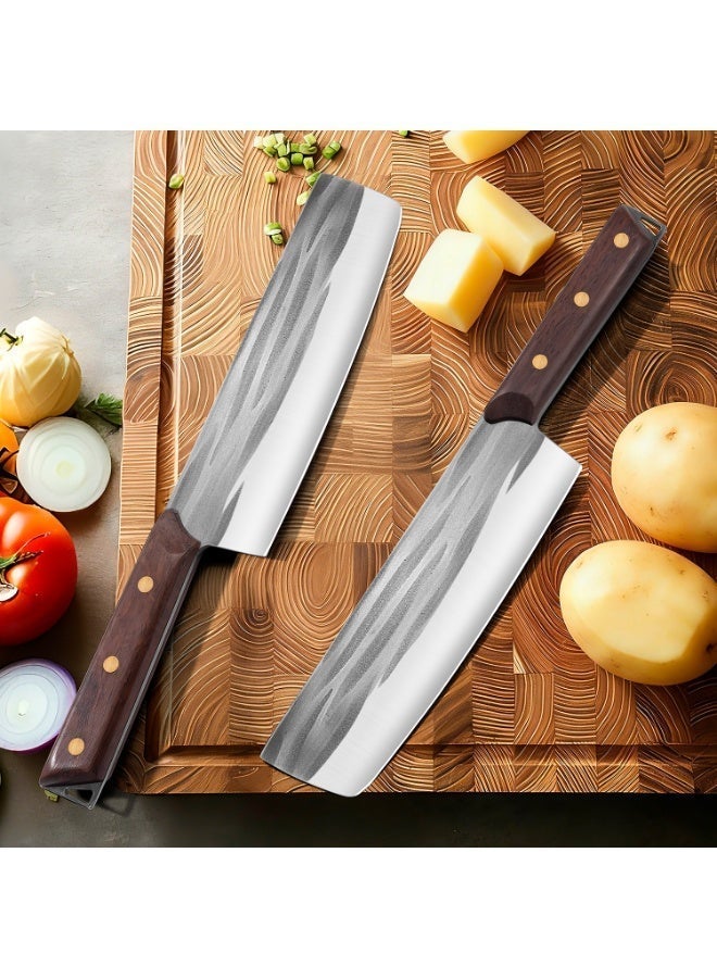 OSOOKE 3-Piece Japanese Knife Set, Forged Chef Knife, Boning Knife and Nakiri, Wood Handle - Image 5