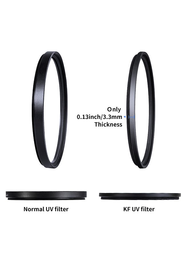 K&F Concept 67mm Ultra Slim Multi Coated MC UV HD Lens Filter Compatible with Canon Nikon Sony DSLR Camera Lens  - Image 2