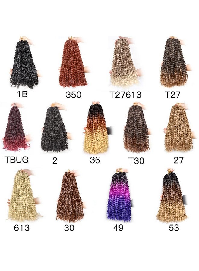 Leeven 18 Inch Passion Twist Crochet Hair 126 Strands Natural Black Water Wave Crochet Hair For Butterfly Locs Passion Twist Hair For Women Long Synthetic Bohemian Braids Crochet Hair 1B - Image 5