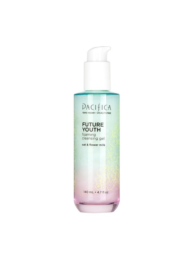 Pacifica Beauty Future Youth Foaming Cleansing Gel Gentle Face Wash Facial Cleanser For All Skin Types Ectoin Alcoholfree Dermatologist Tested Makeup Melting Cleanser Vegan  - Image 1