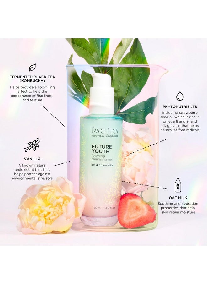 Pacifica Beauty Future Youth Foaming Cleansing Gel Gentle Face Wash Facial Cleanser For All Skin Types Ectoin Alcoholfree Dermatologist Tested Makeup Melting Cleanser Vegan  - Image 4