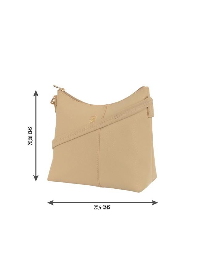 Baggit Women Beige Sling Bag Small Size | Ladies Stylish Casual Cross Body Purse Handbag - Image 3