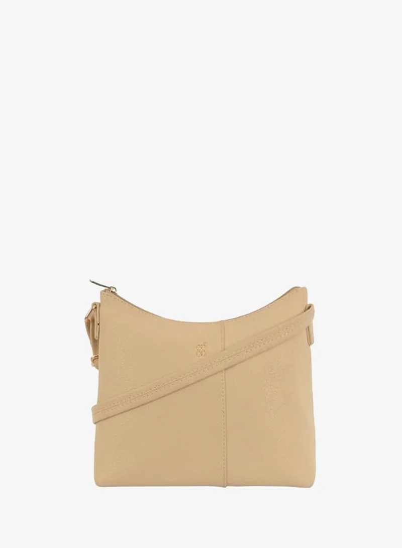 Baggit Women Beige Sling Bag Small Size | Ladies Stylish Casual Cross Body Purse Handbag