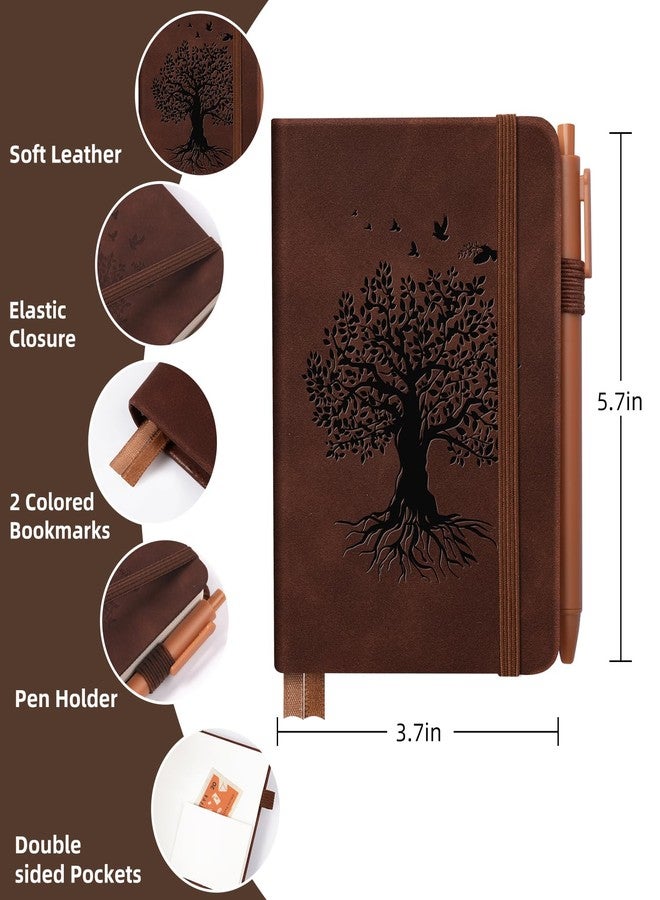 ALKALO 3 Pack Pocket Journaling Notebooks, A6 Small Notebook For Note Taking Journaling Notebooks Journals For Writing Mini Note Pads With Pen Holder 120 Pages 100 GSM Thick Paper - Image 2