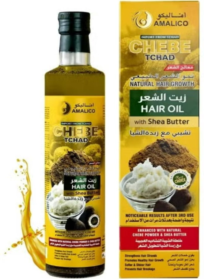 AMALICO Hair Growth Chebe Oil And Shea Butter For 500 ML