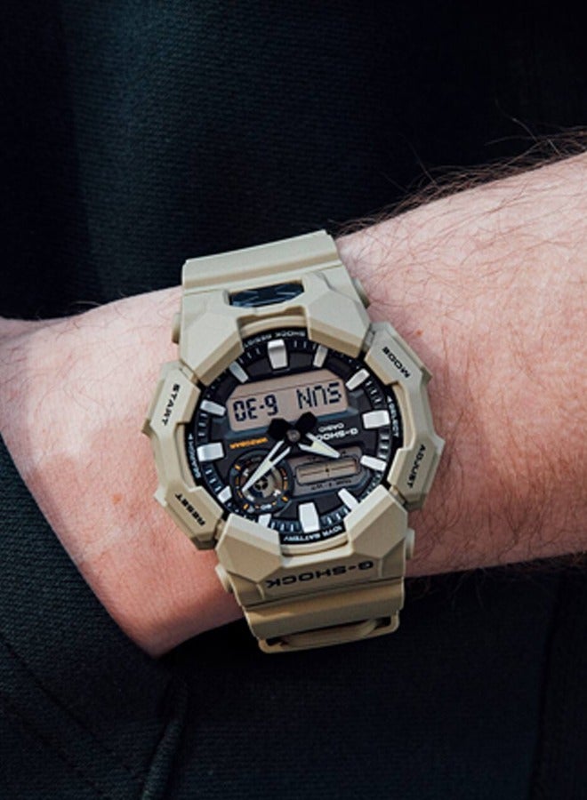 G-SHOCK Analog Digital Bio-Based Khaki Green Resin Band Men's Watch GA-010-5A - Image 5
