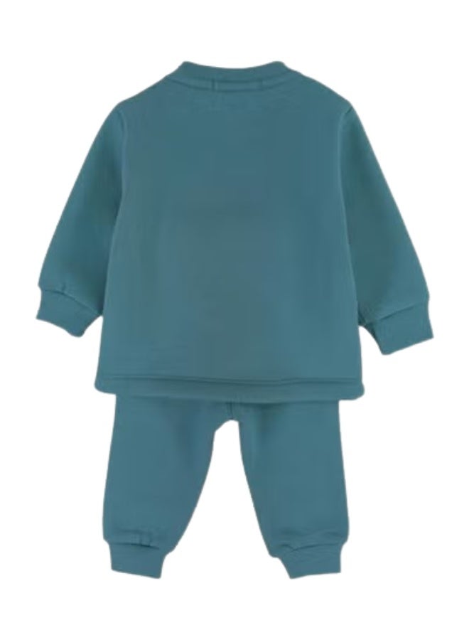 اوركيدز طقم بيجاما قطني للاولاد الصغار الصغار – نعناعي مع طباعة ثعلب "You Are My Hero" - Image 2