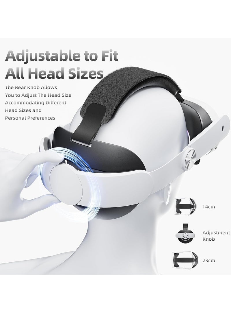 Generic - Head Strap For Meta Comfort Adjustable Elite Strap Replacement For Pressure-Free Soft Cushion VR Headset Accessories For Enhanced Comfort Support - Image 1