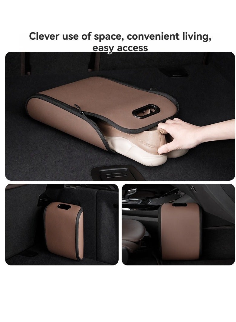 M MIAOYAN Car shoe box for storing shoes in the car, car co-pilot shoe storage, special trunk storage, car supplies  - Image 5