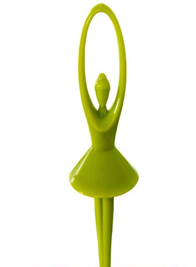 Barasti Dancing Doll Fruit Fork Set of 6 with Stand Stainless Steel Mini Forks for Serving Fruits Appetizers Desserts Snacks for Home Parties Kitchen - Image 1