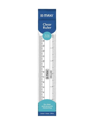 Plastic Clear Ruler (15cm)