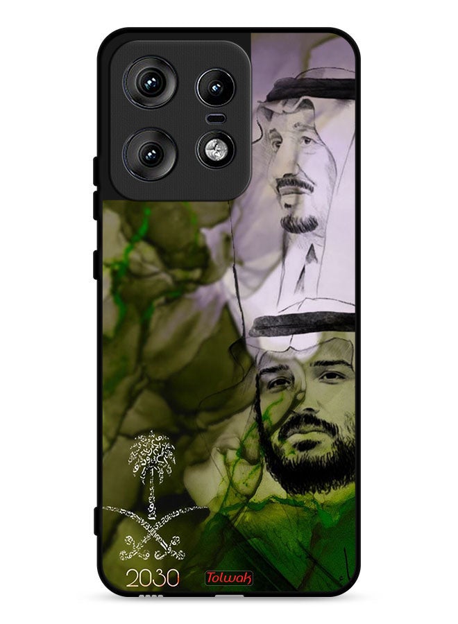 Tolwak Motorola Edge 50 Pro 5G Protective Case Cover King Salman And Crown Prince Muhammad Art Poster - Image 1