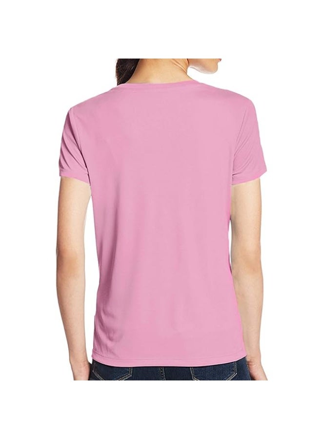 OPLU Store Women's Regular Fit Cotton Graphic Printed T Shirt.  Stylish Tshirt,Pink, 2XL - Image 2