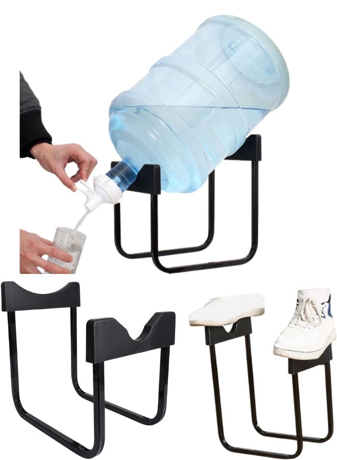 Stainless Steel 3-5 Gallon Water Jug Stand and Dispenser Valve, Rust-Resistant Non Slip Water Stand with BPA Free Fast Flow Water Spout Fits Both 52mm and 55mm Bottles - Image 3