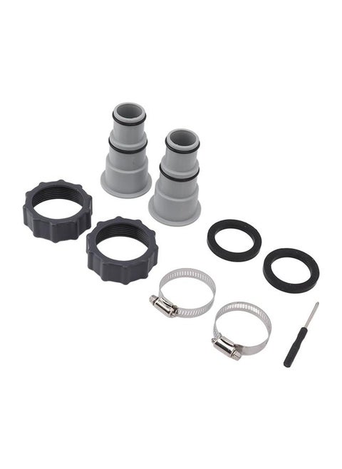 2PCS Pool Hose Adapter with Collar Replacement Threaded Connection Pump Hose Adapter for Intex Fit ARU