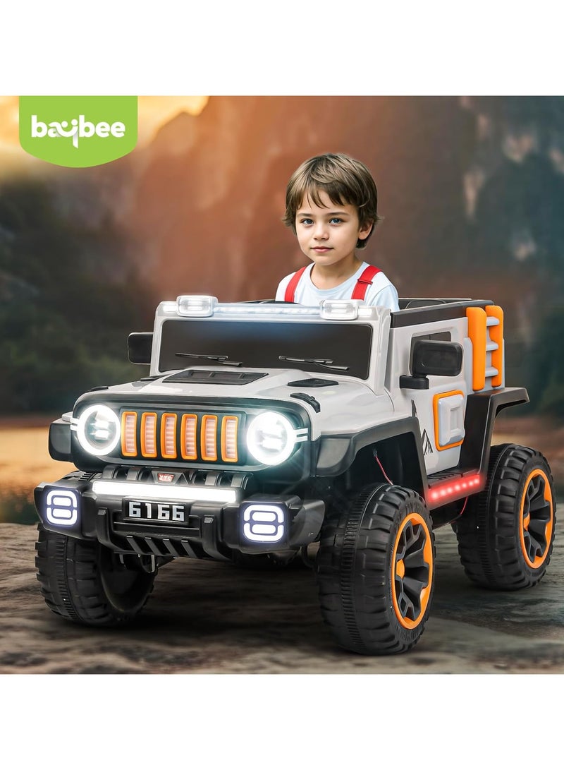 BAYBEE Electric children's car, beautiful sports model, multi-colored electric car for children (orange) - Image 2