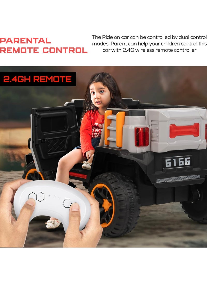 BAYBEE Electric children's car, beautiful sports model, multi-colored electric car for children (orange) - Image 3