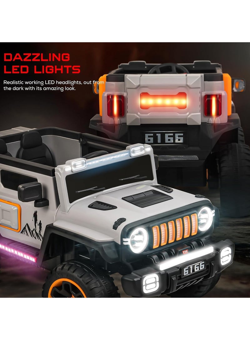 BAYBEE Electric children's car, beautiful sports model, multi-colored electric car for children (orange) - Image 4